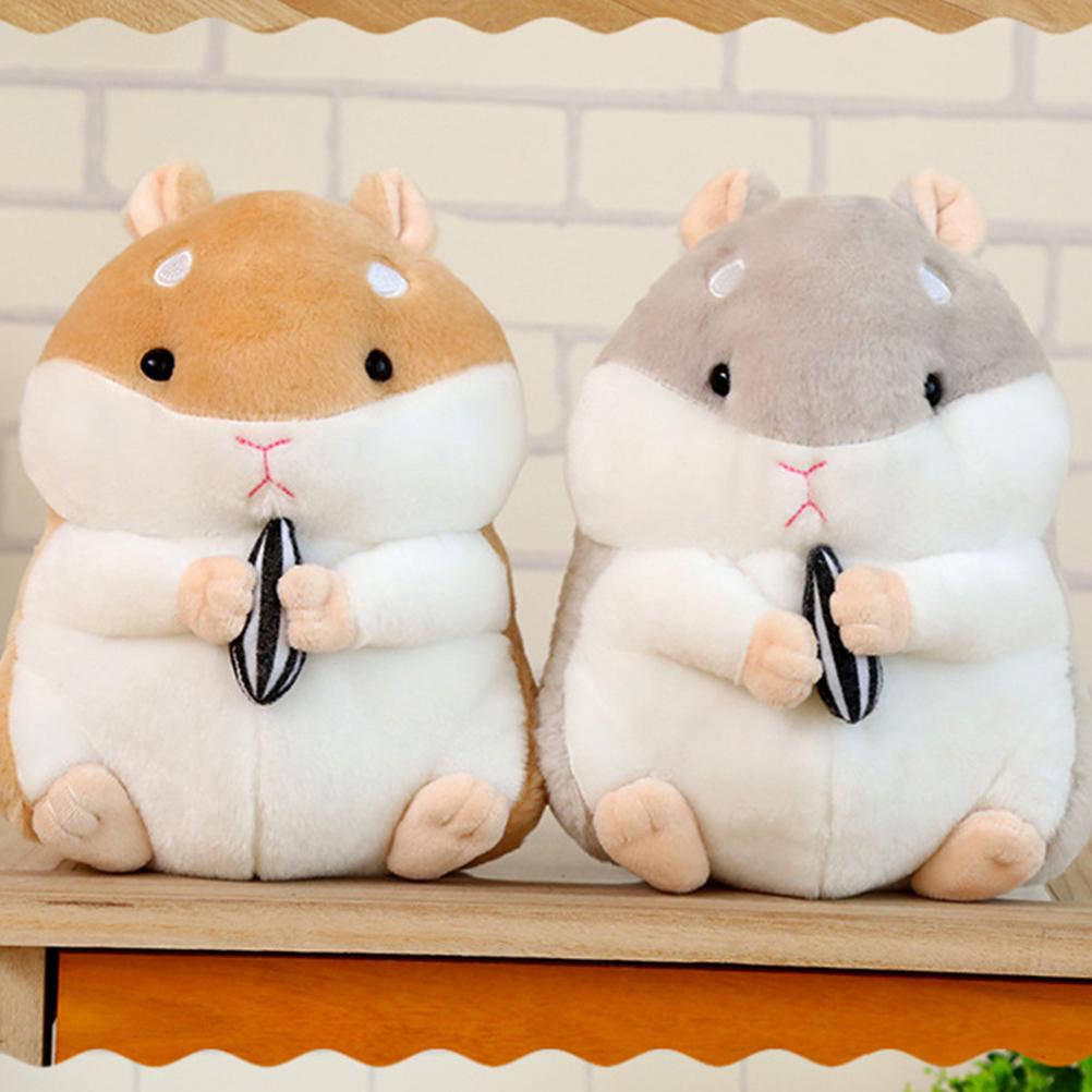 23cm Cartoon Hamster Stuffed Toy Kawaii Soft Animal Mouse Plush Pillow Cushion Birthday Gift For Baby