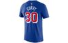 Nike NBA T Shirts Men's Blue Crew Neck Moderate Straight Fit DA7342-401