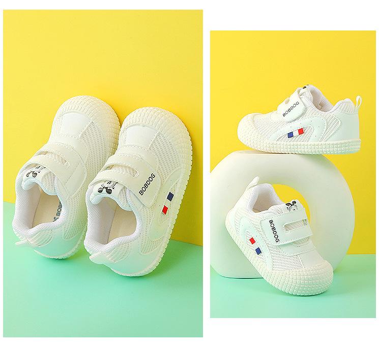 Bobodou Breathable Mesh Toddler Shoes - Soft Sole, Non-Slip, Unisex for Spring/Autumn
