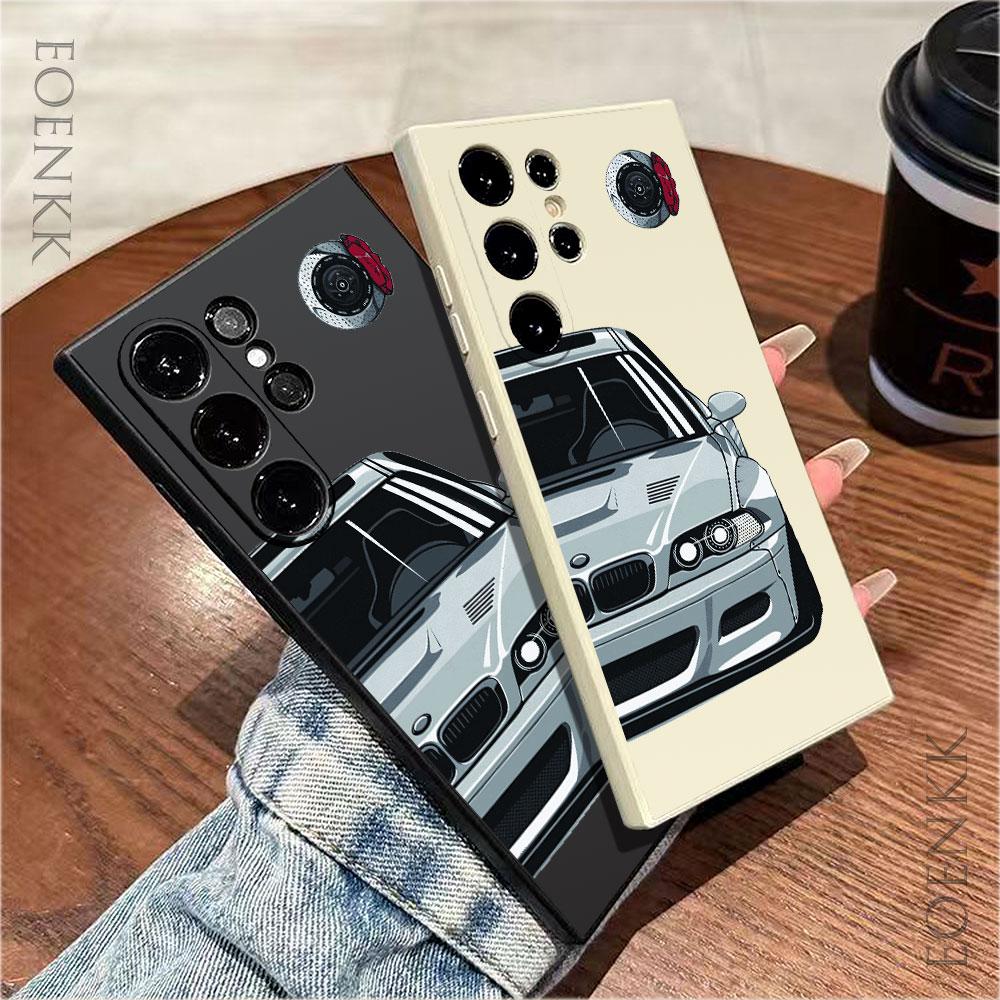 Custodia per Telefono con Modello di Auto per Samsung Galaxy S24 S23 S22 S21 S20 Ultra Plus FE A32 A33 34 A52 A53 A54 A71 A72 A73 5G Cover