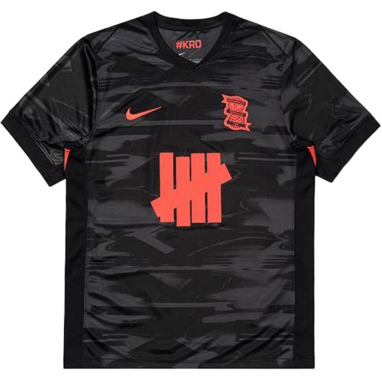 Nike X Undefeated Collaboration Undefeated X Bcfc Collection Loose Fit Logo Short Sleeve Football Shirt Unisex Tops BM0010-010 S