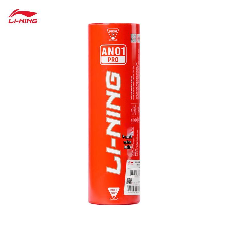 Li-Ning AN01 PRO Mittelgeschwindigkeits Nylon Federballbälle (6 Pack)