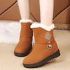 Thick Sole Anti-skid Short Boots Soft Sole Anti-skid Snow Boots Leisure Comfortable Warm Winter Women's Shoes 36-40 Botas Mujer