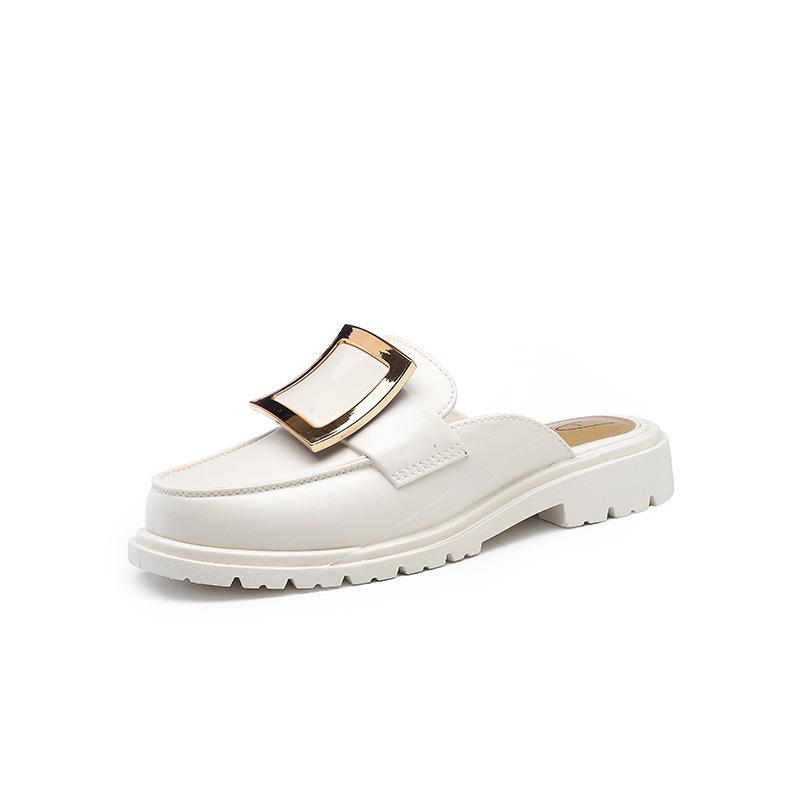 Flat Bow Summer Sandals - Women's Casual Low Heel Mules
