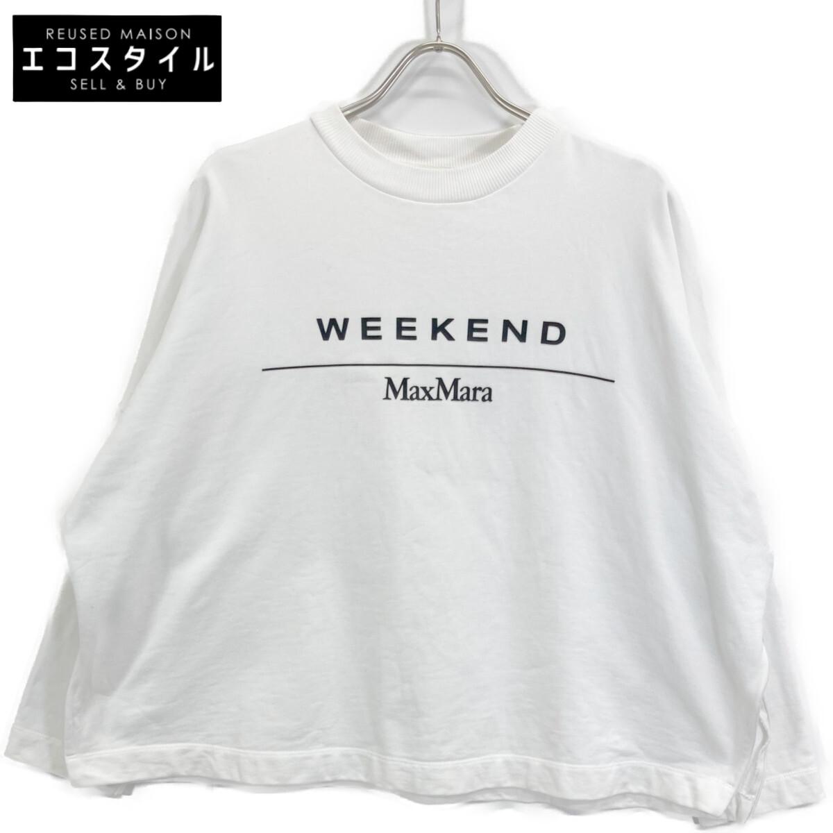 

Max MaraWEEKEND White Logo Sweatshirt tops XS whiteUsed