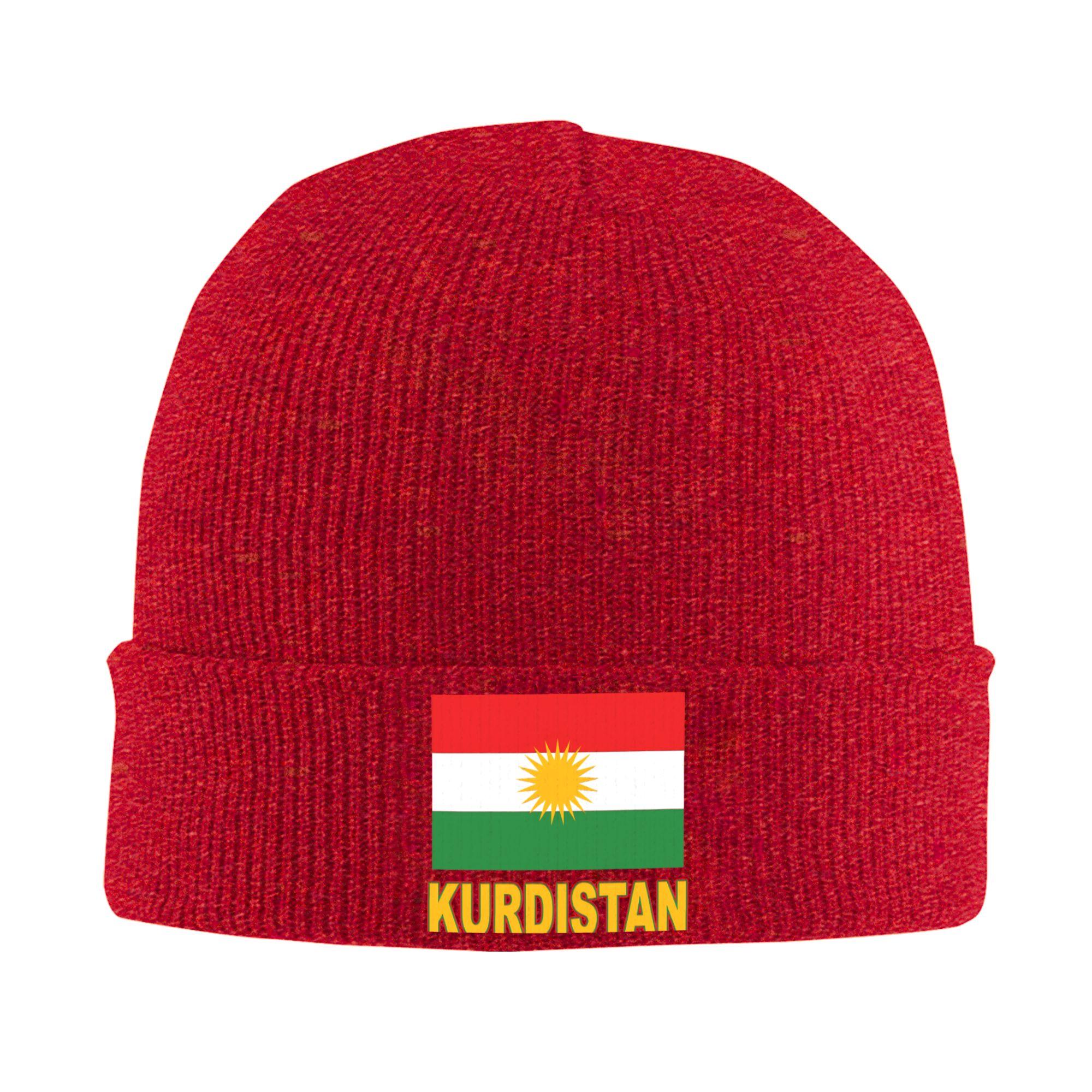 

Kurdistan Flag Beanie Hats Bonnet Hats Unisex Adult Y2K Cool Outdoor Sport Skullies Beanies Autumn Graphic Elastic Caps One Size