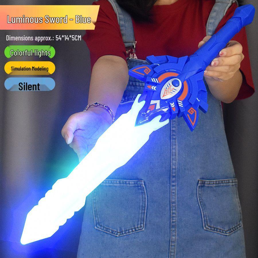 Children s Flashing Laser Sword: King s Holy Sword with Seven-Color Light and Sound Effects