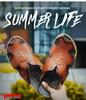 Plus Size Men's Breathable Leather Closed-Toe Sandals - Lightweight One-Strap Casual Beach Shoes