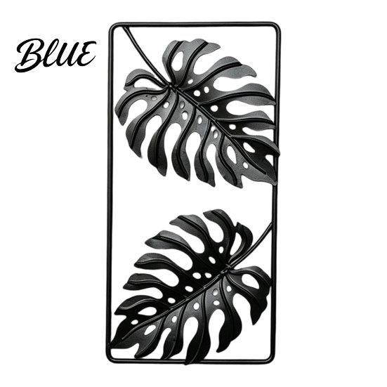 Entrance Hall Wall Decor Gold Metal Monstera & Palm Leaf Art 3D Hollow