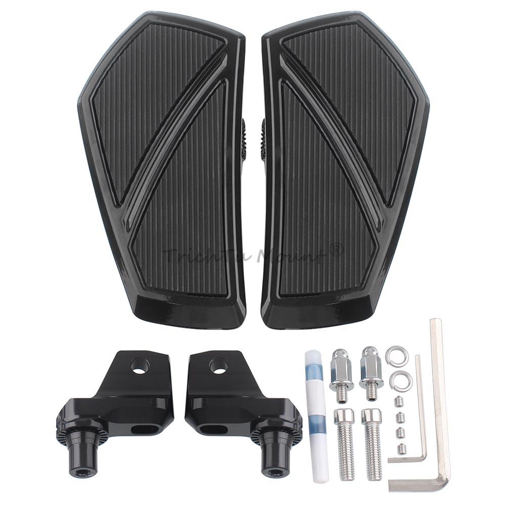 Motorcycle Chrome Driver Floorboards Pedal Rider Footboard Wide Footpegs Front Footrests For BMW R18 Classic R18 100 Years 2020+