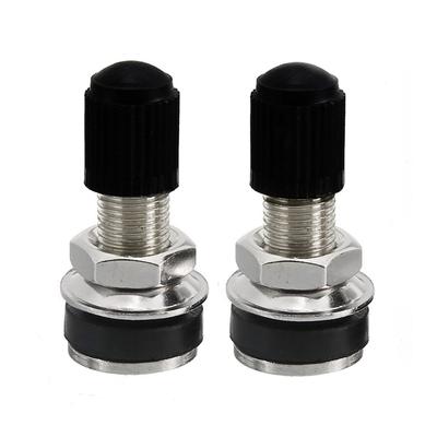 1 Paire de Valves de Pneu Tubeless avec Capuchon Anti-poussière Universelles pour Moto Scooter Voiture Remplacement de Valves de Pneu