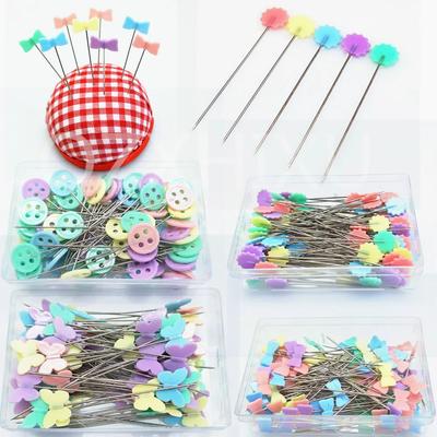 New 100Pcs Dressmaking Pins Embroidery Patchwork Pins Accessories Tools Sewing Needle DIY Sewing Accessories Stainless Steel 5BB