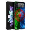 Gypsy Romani Roma Flag Z Flip 4 Phone Case For Samsung Z Flip 3 5G Black Hard Shell Galaxy ZFlip3 ZFlip5 Cover Folding Luxury