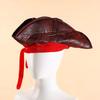 Holiday Party Pirate Cowboy Hat Adult Brown Vintage Tricorn Hat Roleplay Accessories