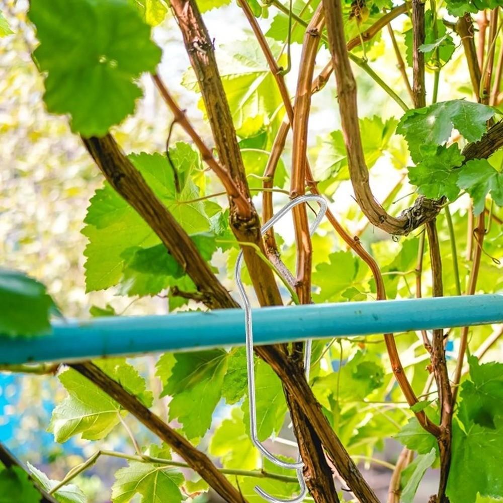 30Pcs Iron Climbing Pipe Support 11/16/20 MM Plant Connector Clip Fixing Clamp  Greenhouse