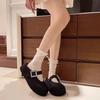 Summer Wear 2025 New Bag Head Slippers Women's Thick-bottomed Muffin Half Slippers Super Fire French Beautiful Cool Slippers