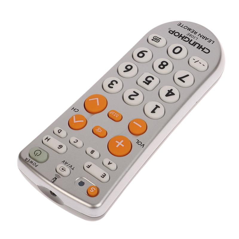 Telecomando Universale Combinato Tipo Apprendimento IR Chunghop L108E Per Tv/Sat/Dvd/Cbl/Dvb-T/Aux Tasto Grande Copia