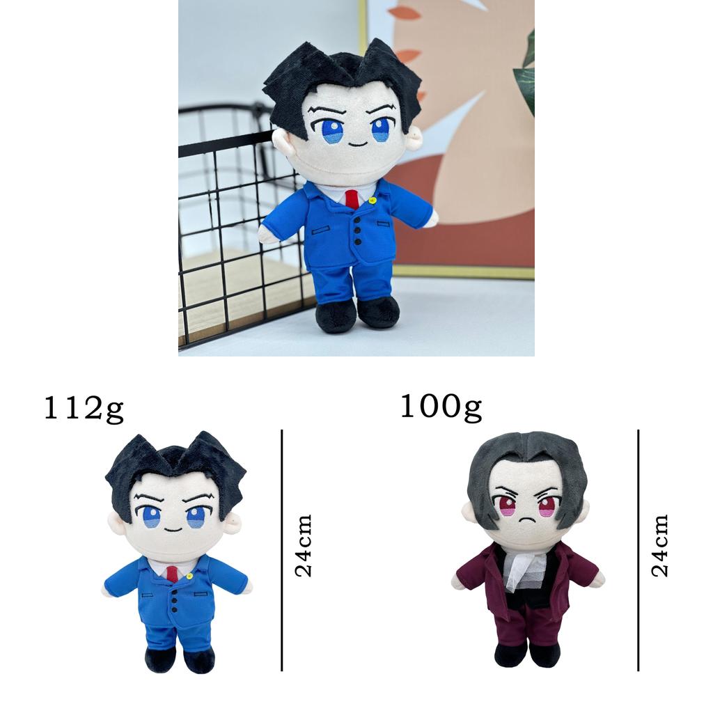 Ace Attorney Knuffel met PP Katoen Vulling Voor Anime Fans