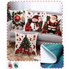 1/4 Pillowcase 2D Flat Print 18x18 Inches Fashionable Classic New Christmas Atmosphere