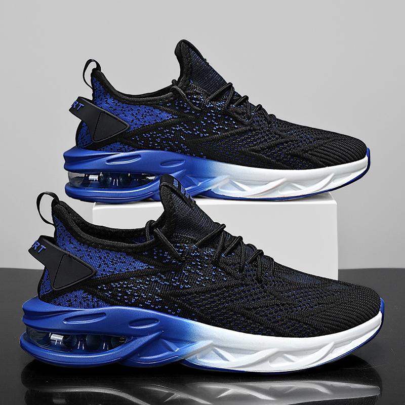 

Men Summer Sports Sneakers Breathable Lightweight Comfortable SlipOn Mesh YRZL Running Shoes Walking Gym Slip Outdoor Soft Sole 39