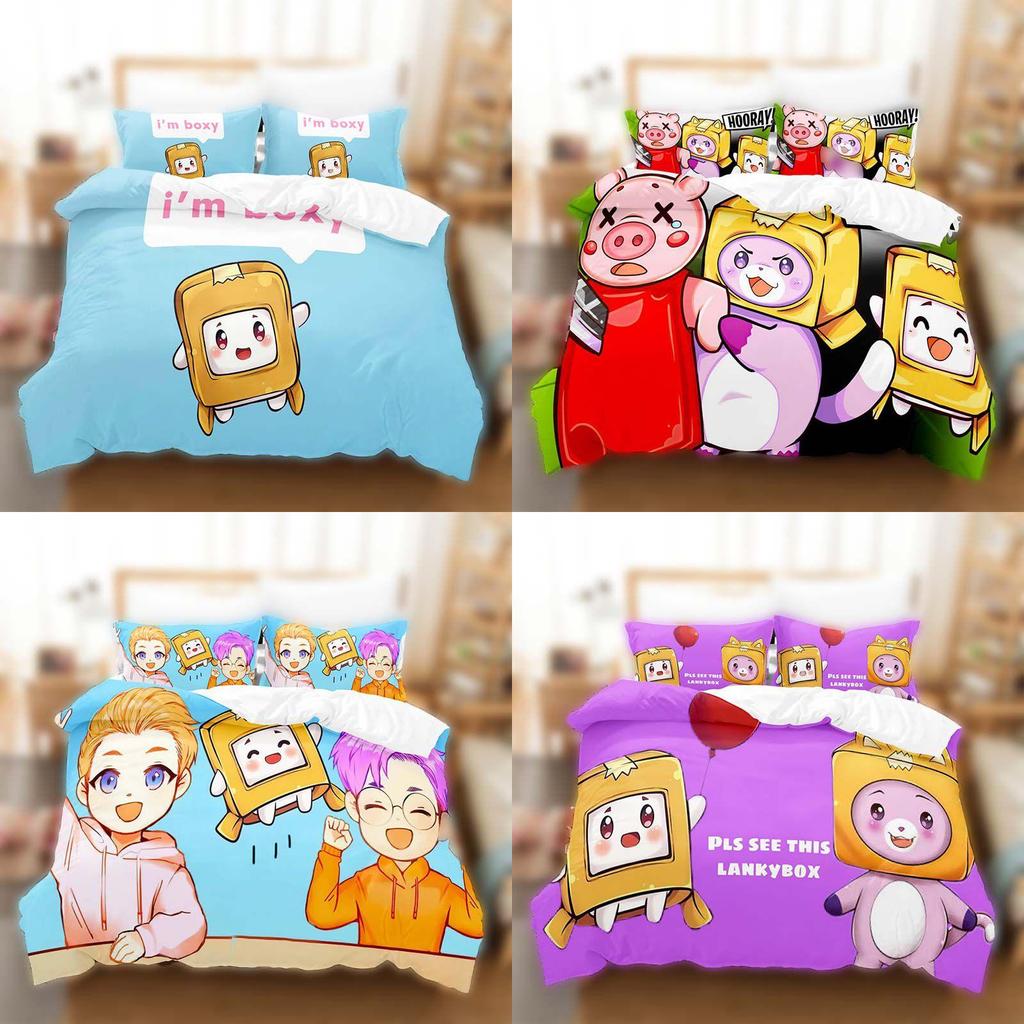 Stylish Lankybox Duvet Cover Set With Clean Modern Design For Any Room Or Children's Space