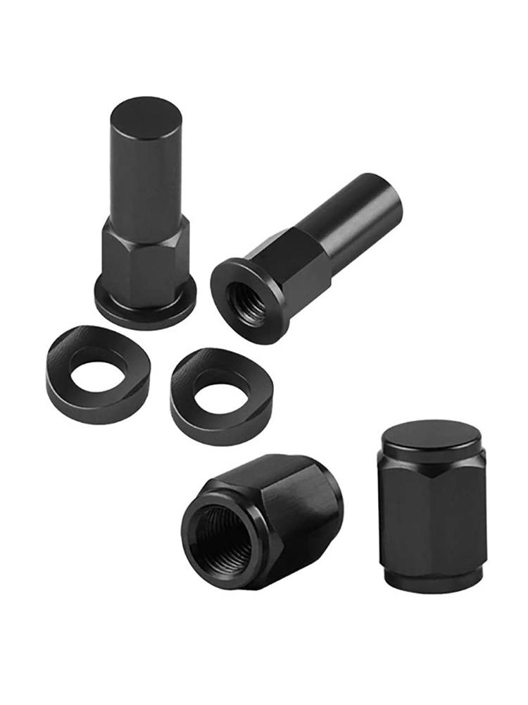 3PC Motocross Rim Lock Nut Kit Tire Clamp Screw Rim Lock Nut Spacer Kit Dirt Bike Rim Lock Nuts Bolts Spacer Motocross Valve Cap