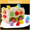Wooden Shape Sorting Box Educational Toy For Kid Learning And Development