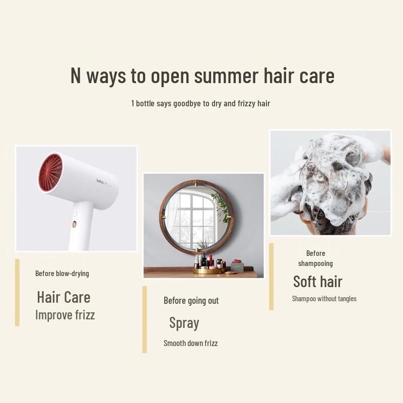 Kustie Floral Essential Oil Hair Spray