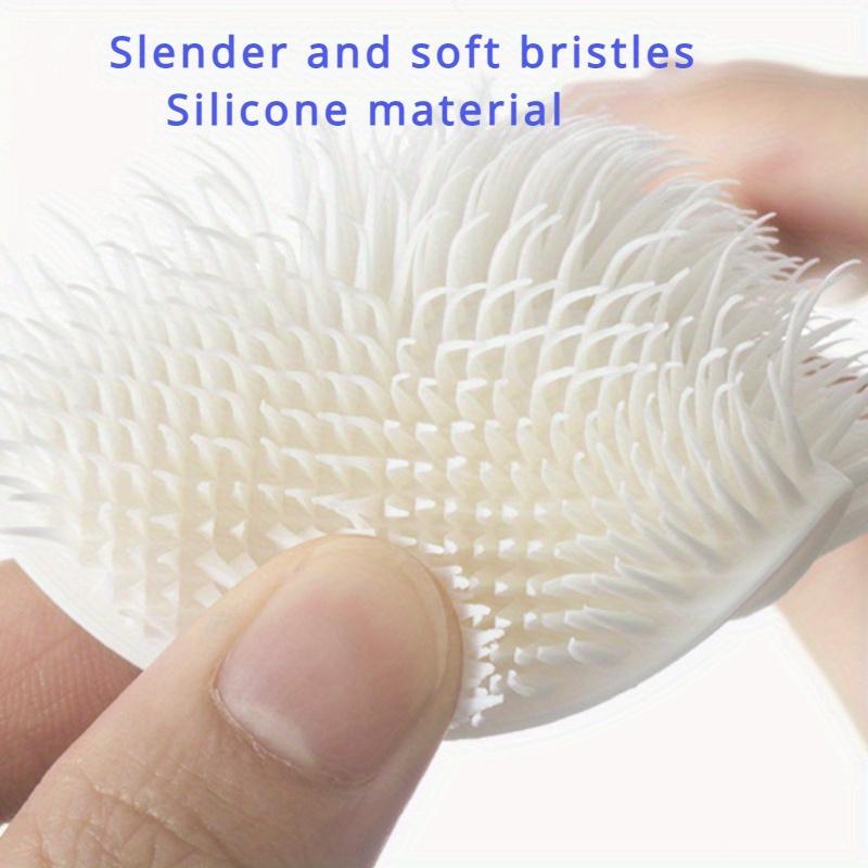 Faltbare 360-Grad-Rundum-Reinigungssilikonbürste mit langem Griffdesign, wiederverwendbar für Flaschen und Tassen