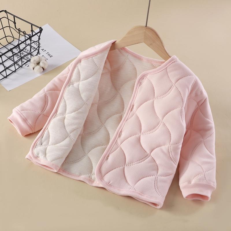 Children's Warm Liner Autumn and Winter New Three-layer Padded Thickened Jacket Cotton Clothes Children's Clothing