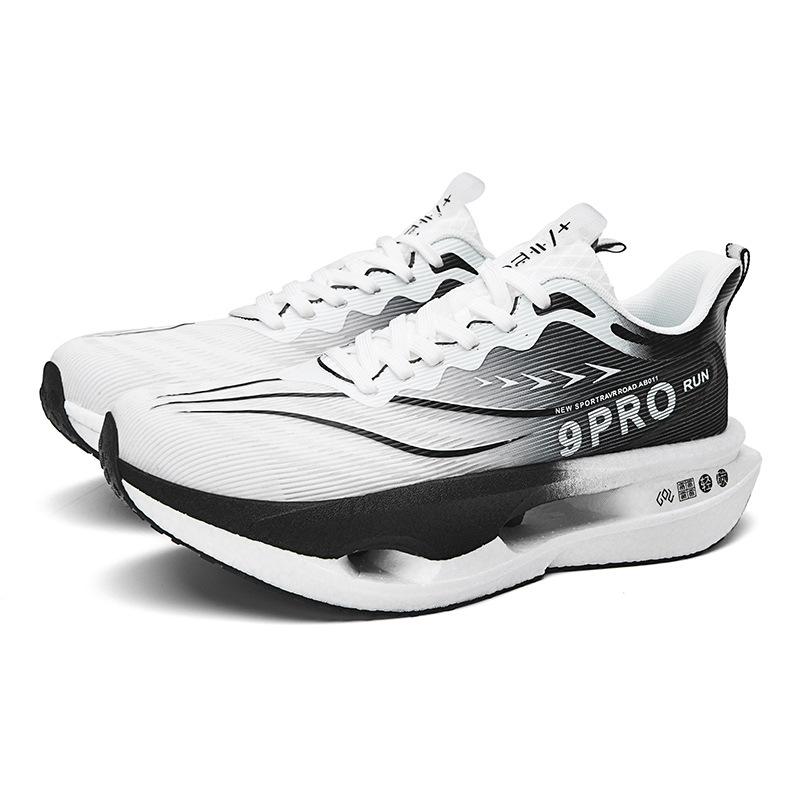 Parent-child Sports Shoes Racing Shock Absorption Marathon Red Rabbit 9PRO Male and Female Adolescent Students Carbon Plate Breathable Mesh Shoes