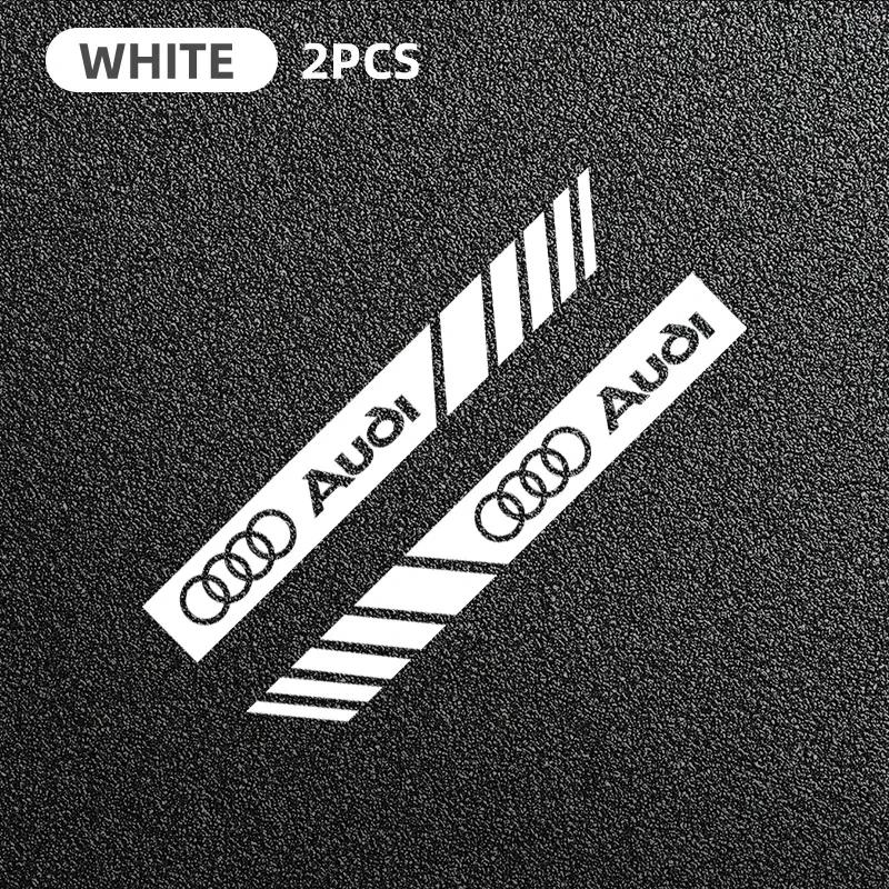 2PCS Car Styling Rearview Mirror Decoration Sticker Vinyl for I8 Sline QUATTRO RS A3 A4 B8 8P 8V B6 A5 A6 C7 Q5 B9 B7 C6 A1 Q7 O9a7s1