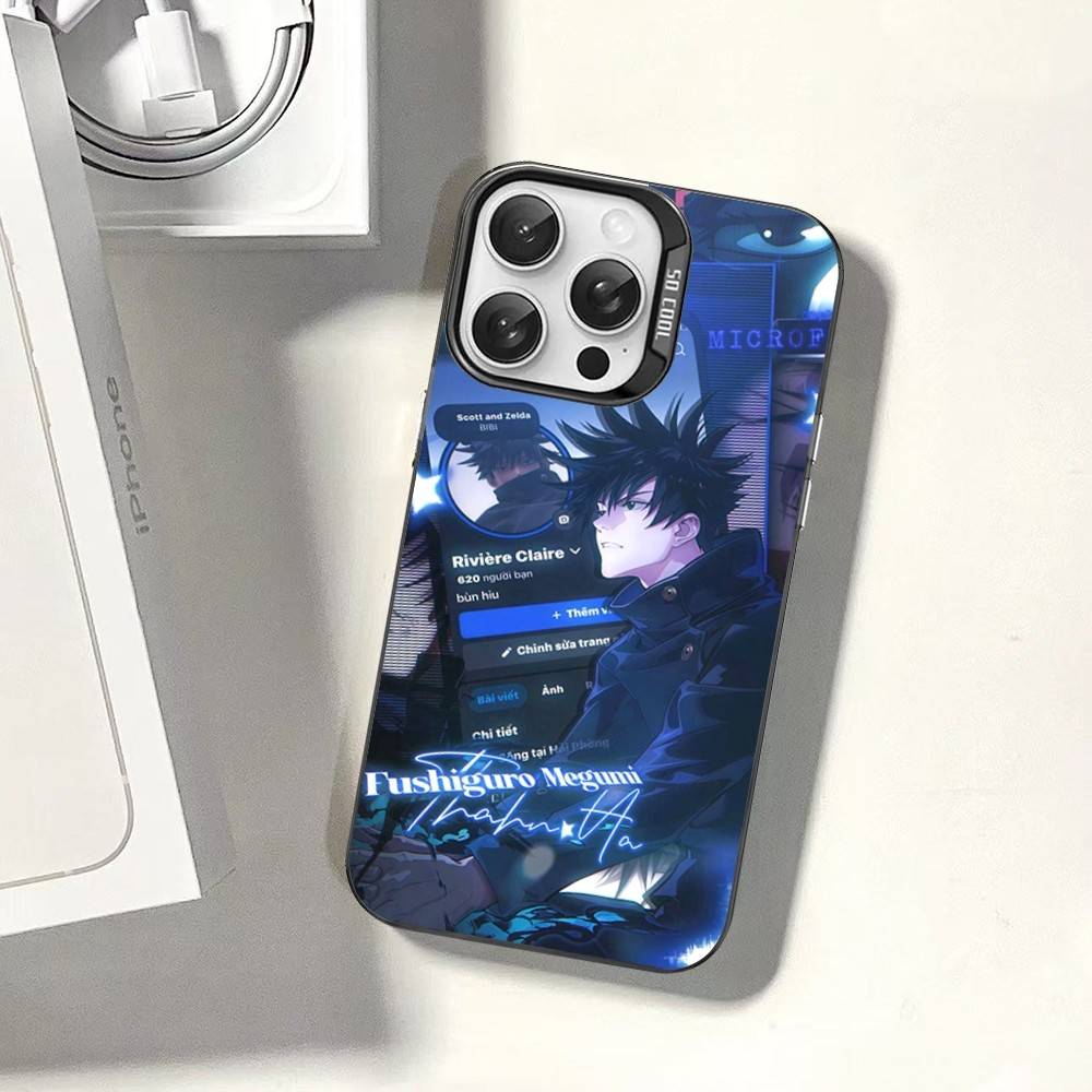 Anime F-Fushiguro M-Megumi Phone Case For IPhone 16 15 14 13 12 11 17 Pro MAX Plus Pro Matte Shockproof Cover