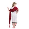 White Roman Toga Costume for Boys Girls Greek Mythology Halloween Party Carnival Performance Robe