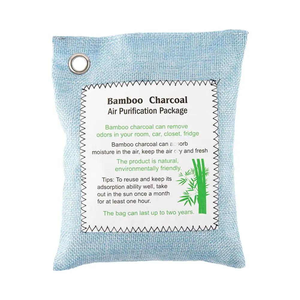 

200 г бамбуковый уголь мешок очиститель воздуха угольный мешок для автомобиля и дома удаление формальдегида активированный уголь мешок натуральный углерод 2024 E8b5