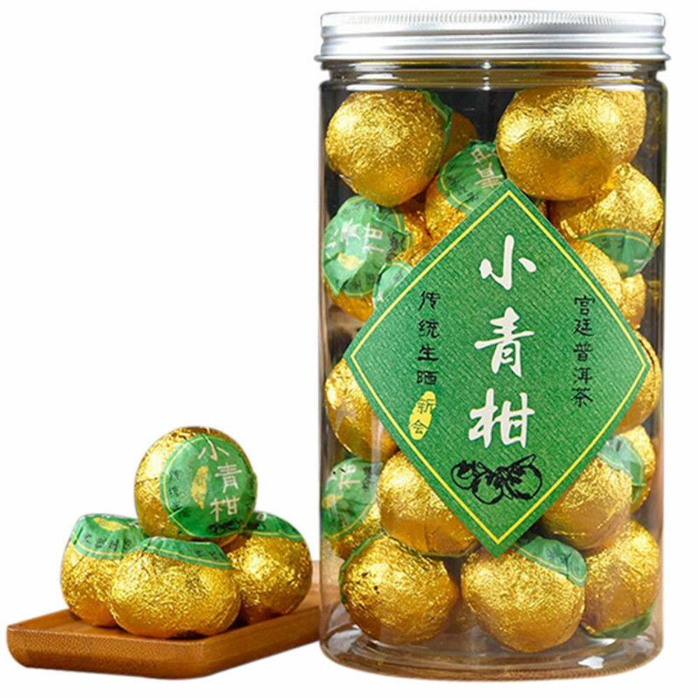 Organic Pu-erh Tea with Tangerine Peel 250g Aged Black Tea Natural Energy Boost 01