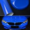 30x150cm Super Gloss Blue Car Vinyl Wrap Film Decoration Sticker Air Bubble Free