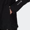Adidas Solid Color Logo Print Sports Long Sleeve Hooded Jacket Women Jacket Black GM4807