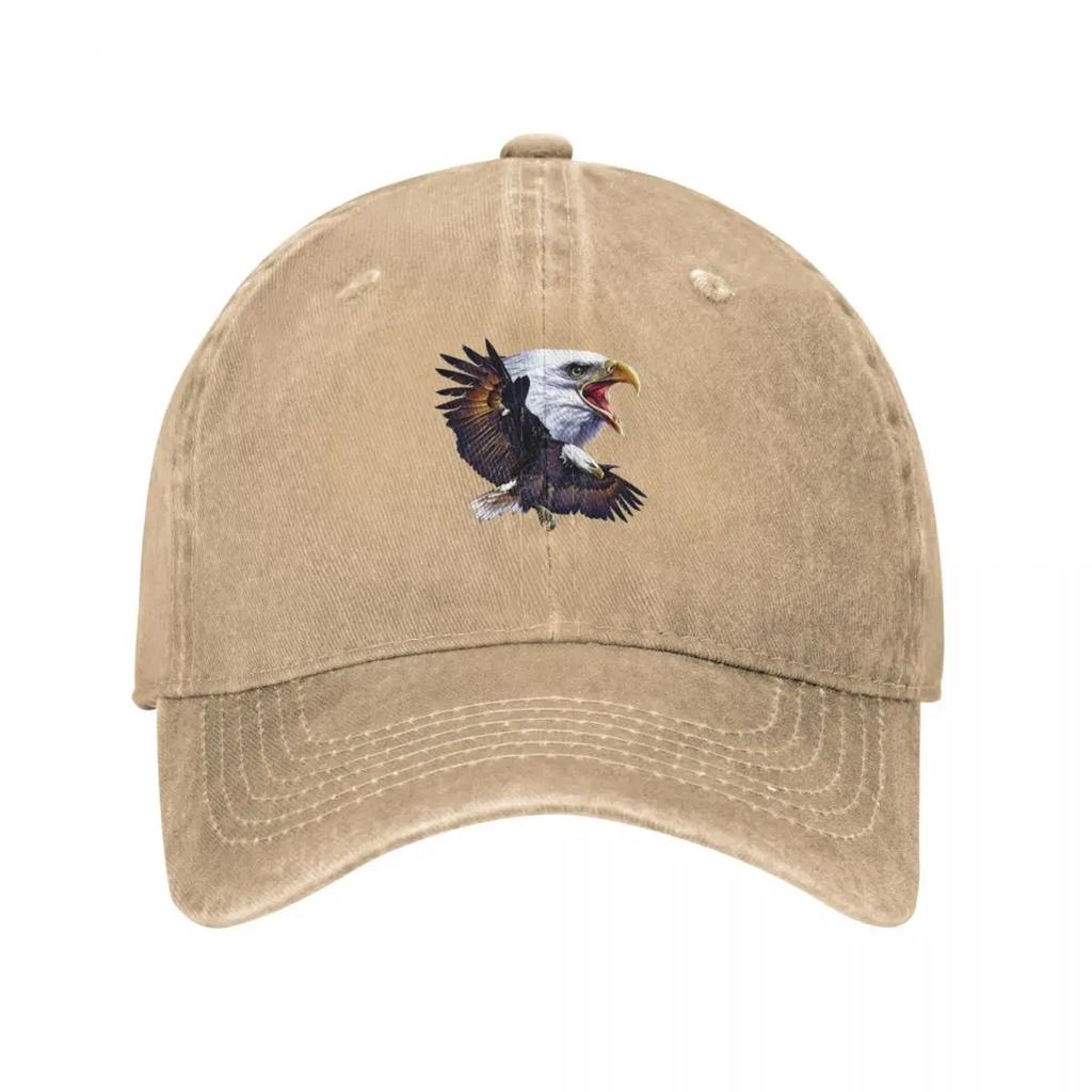 Bald Eagle Baseball Cap Derby Hat Custom Cap Black Dropshipping Boy Womens