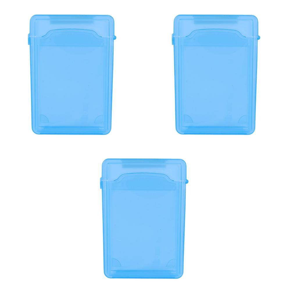 Caixa de Armazenamento para Disco Rígido IDE SATA de 3,5 Polegadas Capa de Plástico à Prova de Choque para Disco Rígido Externo Caixa de Armazenamento Multicolorida