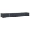Planter Anthracite Grey 400 X 80 X 45 Cm Steel