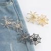 Spiderweb Shape Metal Fastening Button Detachable Pant Buttons Pin Crafts Waist Tightener Clothing Buckle Sewing Tool