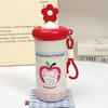 Cute Cat Theme 600ml Stainless Steel Insulated Travel Mug With Straw For Kids And Adults