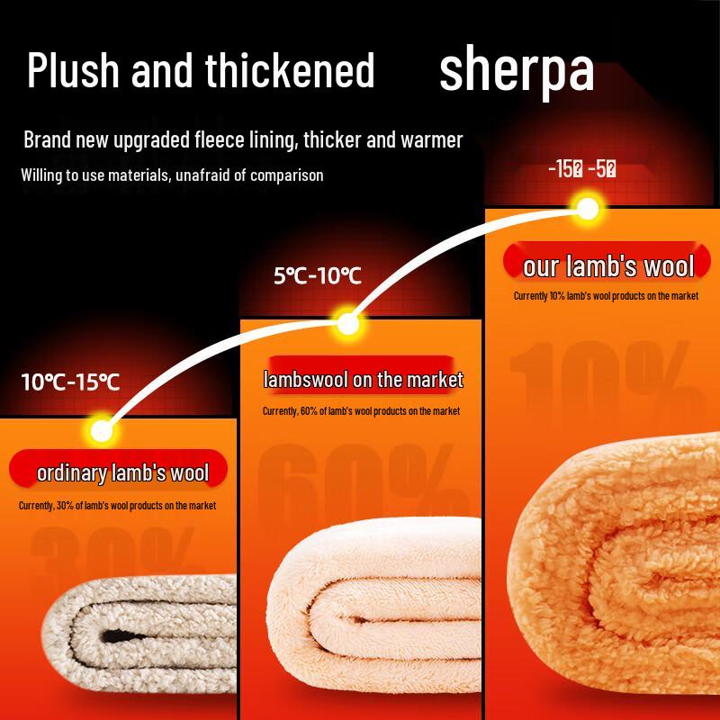 Hodo Herren Sherpa-Fleece gefütterte Jogginghose