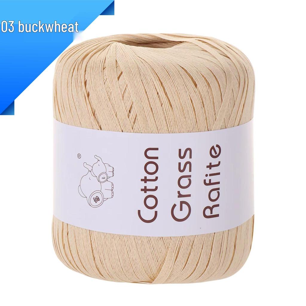 Raffia-Baumwoll-Strohgarn für DIY-Bastelarbeiten: Handgewebte Taschen, Hüte & mehr