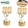 1-8PCS Cute Steamed Bun Squeeze Keychain Realistic Dimsum Design Soft Slow Rebound Decompression Fidget Stress Relief Toy