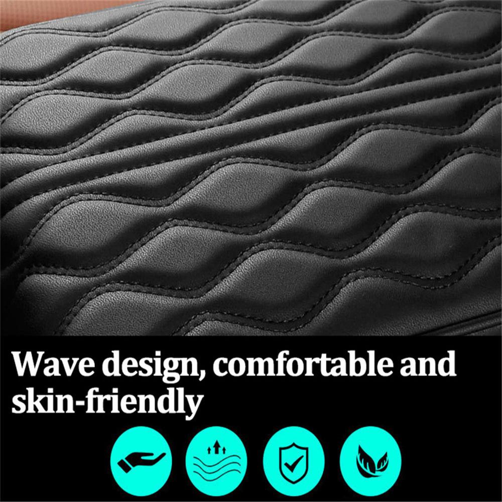 Car Armrest Pad Cover Universal Center Console Wave Pattern Auto Seat Armrests Box Protection Cushion Hand Supports