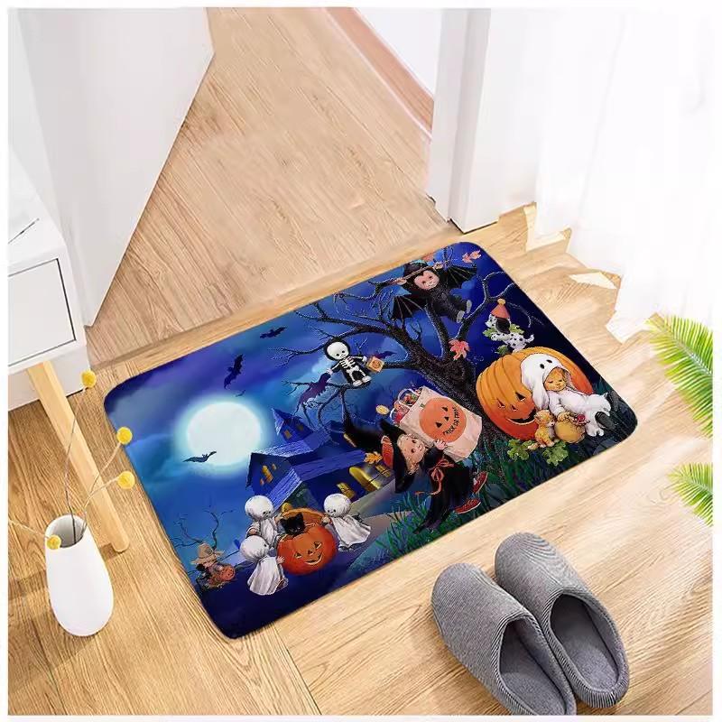 Cartoon Halloween Horror Floor Mat Restaurant Door Floor Mat Home Decoration Door Floor Mat Bathroom Toilet Floor Mat