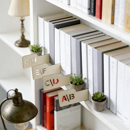 13/26 Stück Holz-Vinyl-Schallplatten-Teiler A bis Z Alphabetisch DVD-Schallplatten-Führer Organisationstool Separator Halter Vinyl-Schallplatten-Zubehör