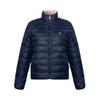 Polo Cotton Jacket Kids Reversible Solid Color Logo Embroidered Stand Collar Zip Long Sleeve Kids Jackets Pink 323949914-001